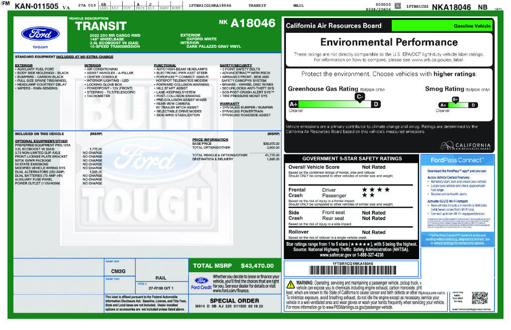Used 2022 Ford Transit 250 Medium Roof RWD image 20