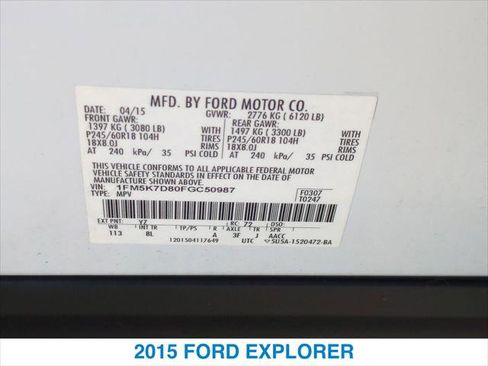 Used 2015 Ford Explorer XLT image 25