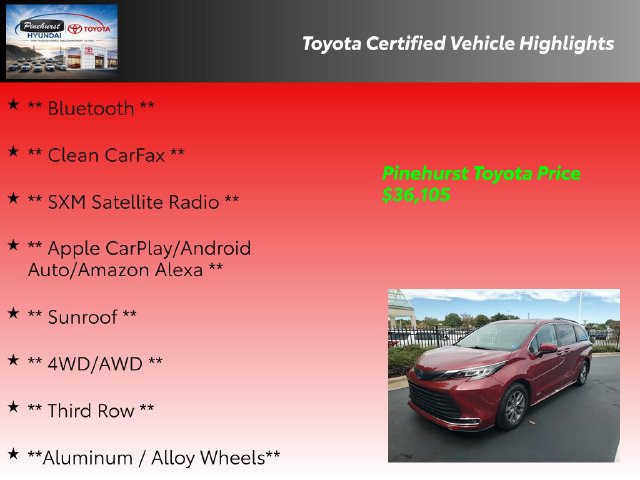 Used 2021 Toyota Sienna XLE w/ XLE Plus Package AWD/4WD image 19