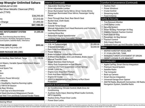 Used 2018 Jeep Wrangler Unlimited Sahara image 21