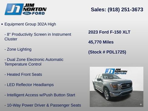 Used 2023 Ford F150 XLT w/ Equipment Group 302A High AWD/4WD image 14