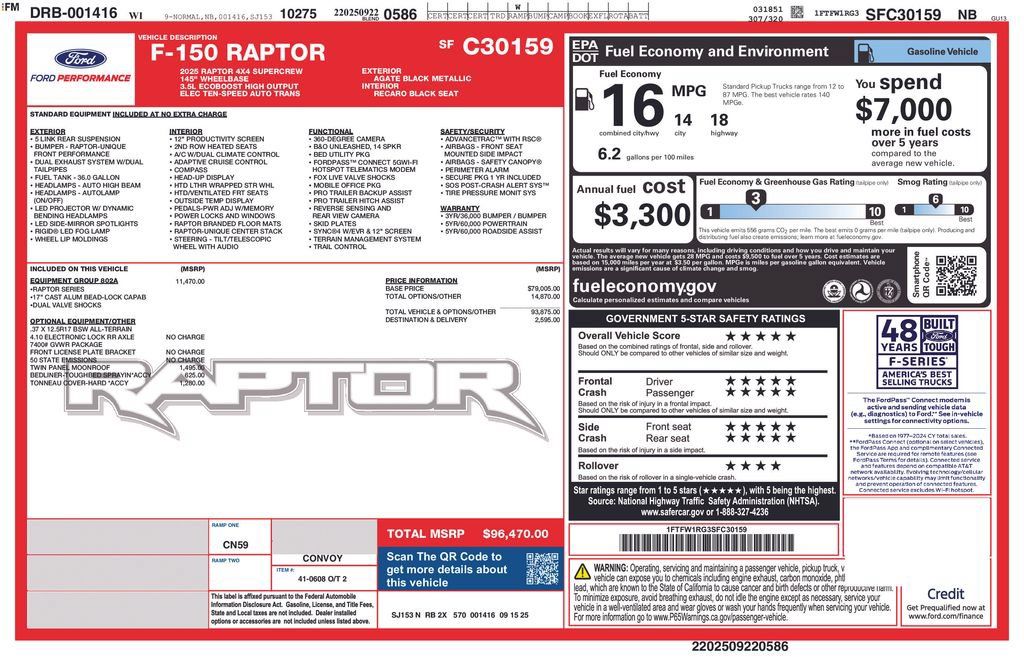 New 2025 Ford F150 Raptor AWD/4WD image 2