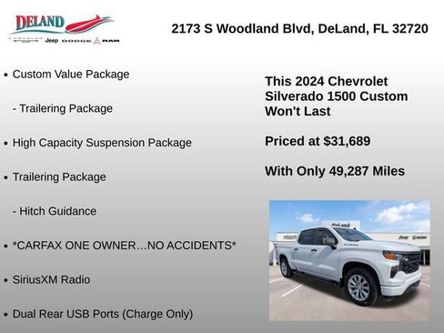 Used 2024 Chevrolet Silverado 1500 Custom RWD image 30