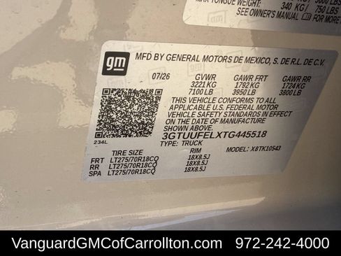 New 2026 GMC Sierra 1500 AT4X AWD/4WD image 25