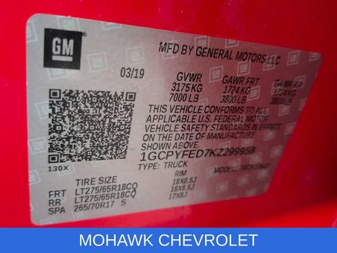 Certified 2019 Chevrolet Silverado 1500 LT Trail Boss w/ Convenience Package AWD/4WD image 33