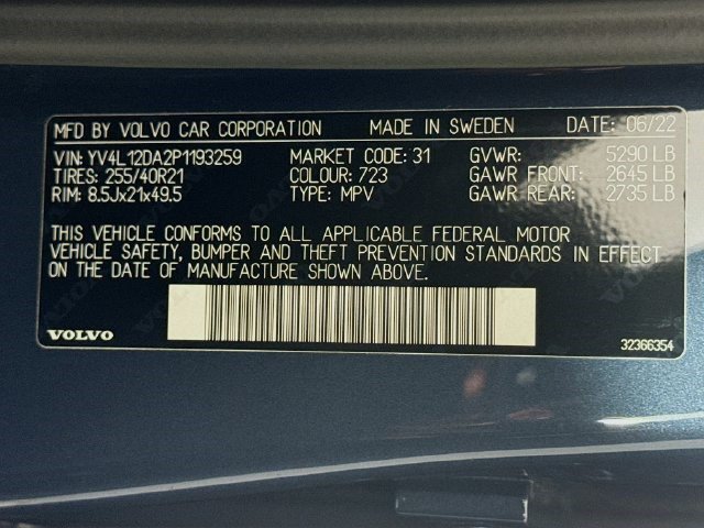 Used 2023 Volvo XC60 B5 Ultimate w/ Protection Package Premier FWD image 39