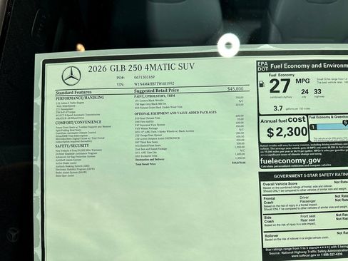 New 2026 Mercedes-Benz GLB 250 4MATIC image 19