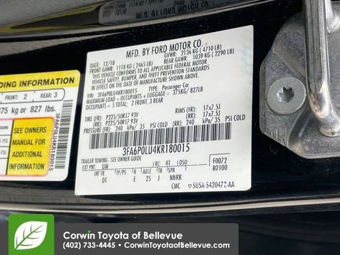 Used 2019 Ford Fusion SE image 7