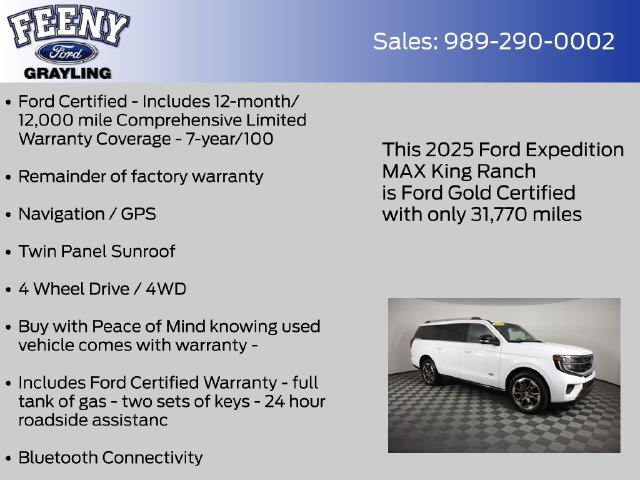 Certified 2025 Ford Expedition Max King Ranch AWD/4WD image 4