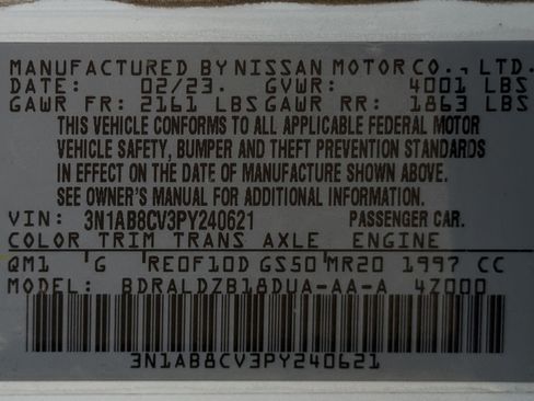 Used 2023 Nissan Sentra SV FWD image 42
