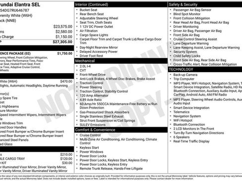 Used 2024 Hyundai Elantra SEL w/ Convenience Package FWD image 5
