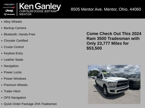 Used 2024 RAM 3500 Tradesman w/ Towing Technology Group AWD/4WD image 5