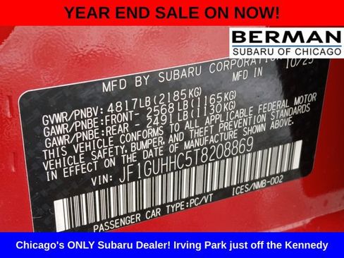 New 2026 Subaru Impreza RS image 20