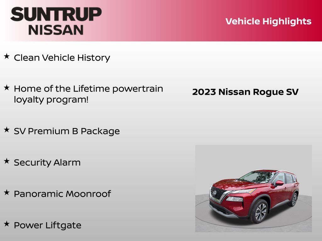 Certified 2023 Nissan Rogue SV w/ SV Premium B Package FWD image 8