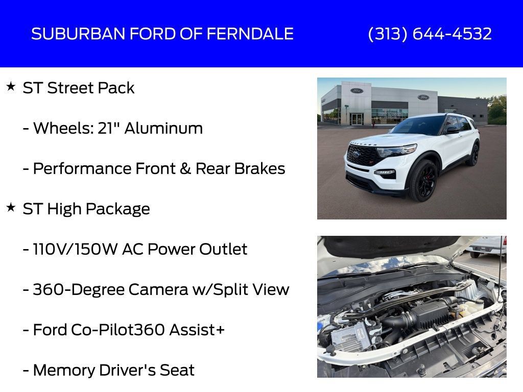 Certified 2024 Ford Explorer ST w/ Equipment Group 401A AWD/4WD image 13