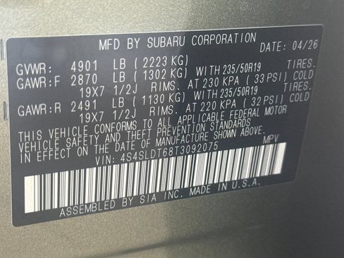 New 2026 Subaru Forester Touring AWD/4WD image 28