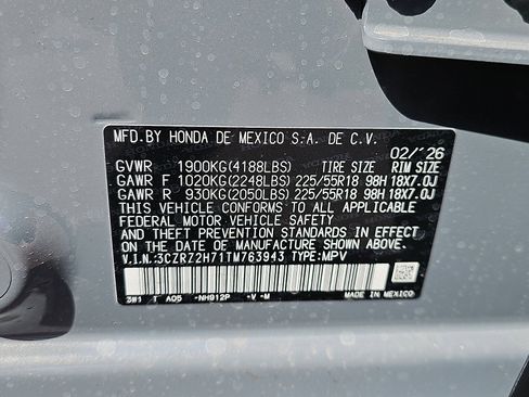 New 2026 Honda HR-V EX-L image 10