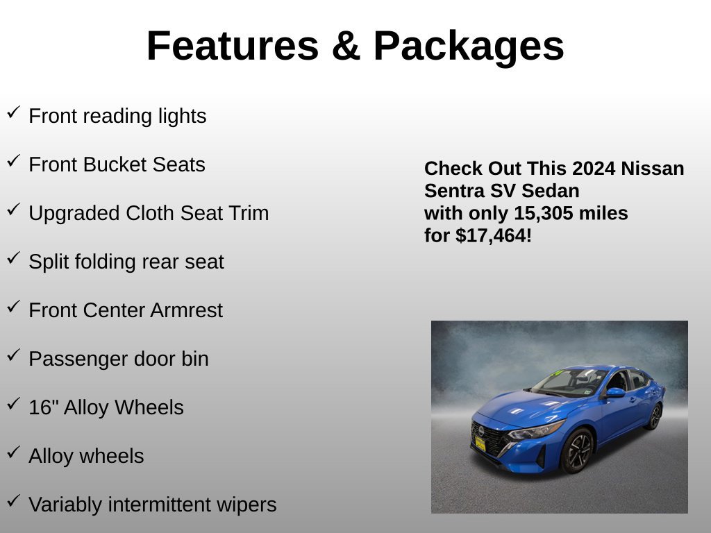 Used 2024 Nissan Sentra SV FWD image 25