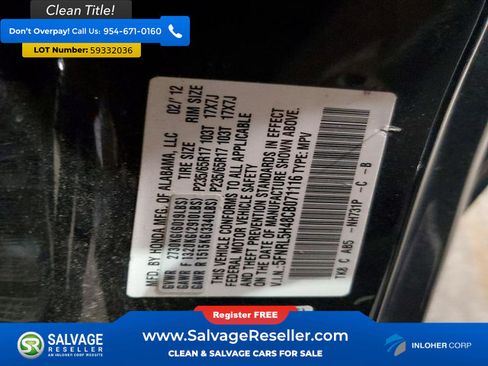 Used 2012 Honda Odyssey EX image 17