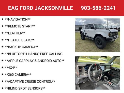 New 2025 Ford Bronco Raptor w/ Interior Carbon Fiber Pack image 4