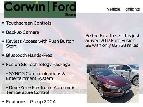 Used 2017 Ford Fusion SE w/ Fusion SE Technology Package FWD image 4
