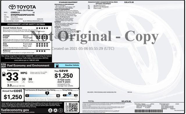 Used 2021 Toyota Corolla LE FWD image 4