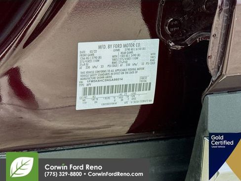 Certified 2022 Ford Explorer Platinum w/ Equipment Group 601A image 39