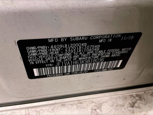 Used 2019 Subaru WRX Limited image 32