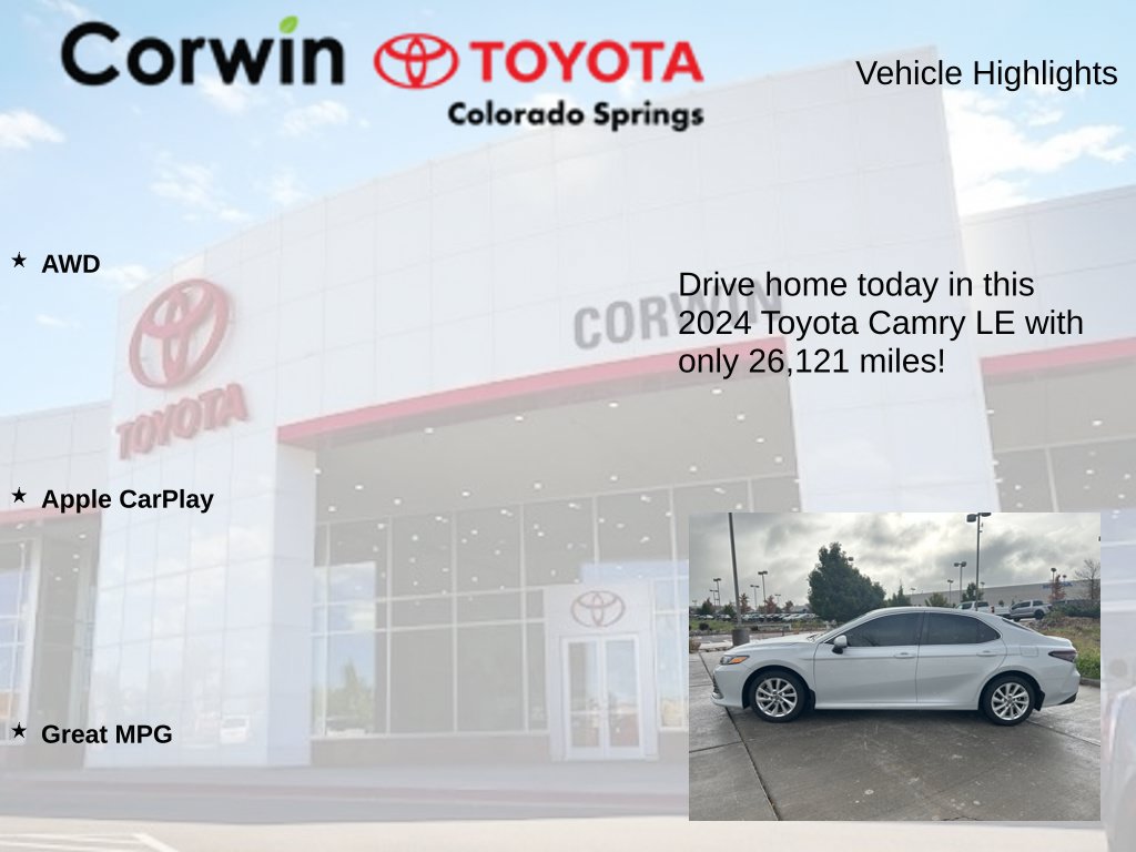 Used 2024 Toyota Camry LE AWD/4WD image 6