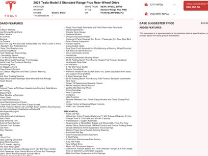 Used 2021 Tesla Model 3 Standard Range Plus