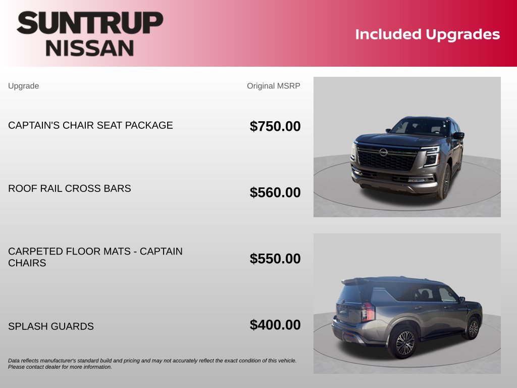 Certified 2025 Nissan Armada SL w/ Captain's Chari Seat Package AWD/4WD image 20