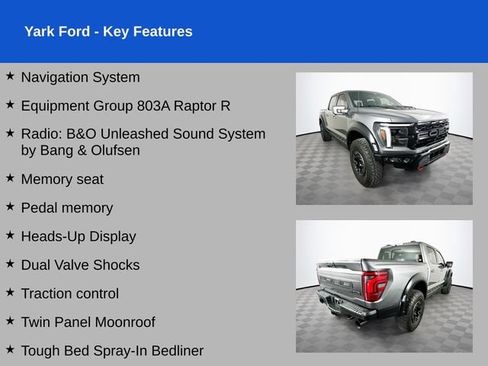 Certified 2025 Ford F150 Raptor w/ Equipment Group 803A Raptor R AWD/4WD image 2