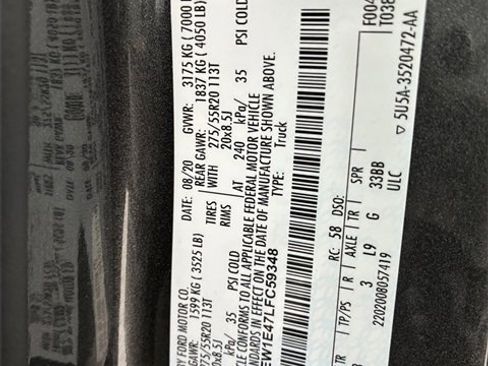 Used 2020 Ford F150 Platinum w/ Equipment Group 701A Luxury image 33