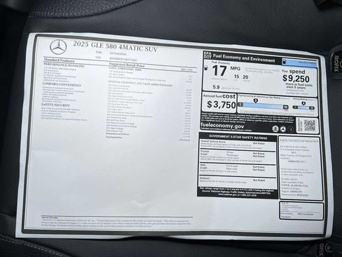 New 2025 Mercedes-Benz GLE 580 4MATIC image 38