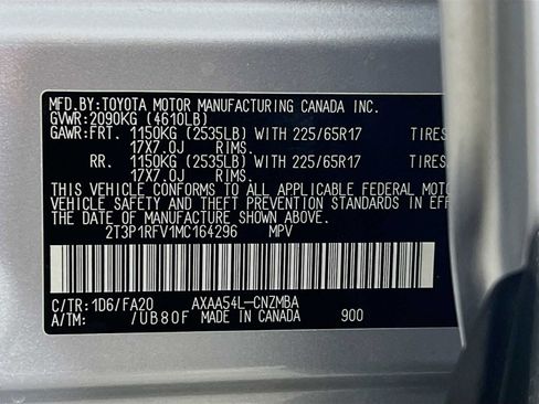 Used 2021 Toyota RAV4 XLE w/ Convenience Package AWD/4WD image 33