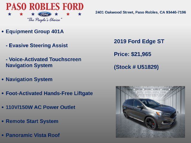 Used 2019 Ford Edge ST w/ Equipment Group 401A AWD/4WD image 7
