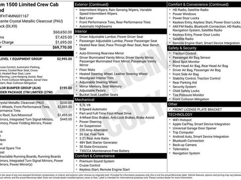 Used 2021 RAM 1500 Limited AWD/4WD image 3