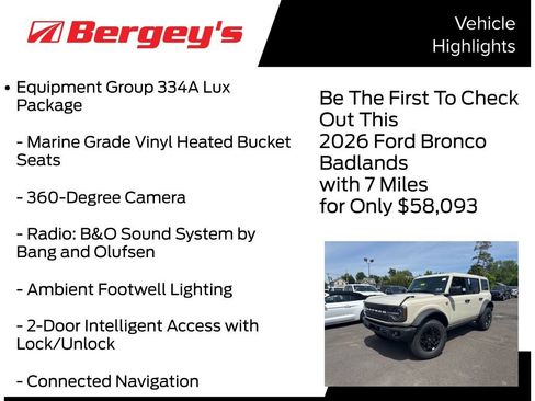 New 2026 Ford Bronco Badlands AWD/4WD image 5
