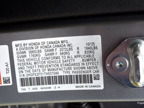 New 2026 Honda Civic Sport image 17