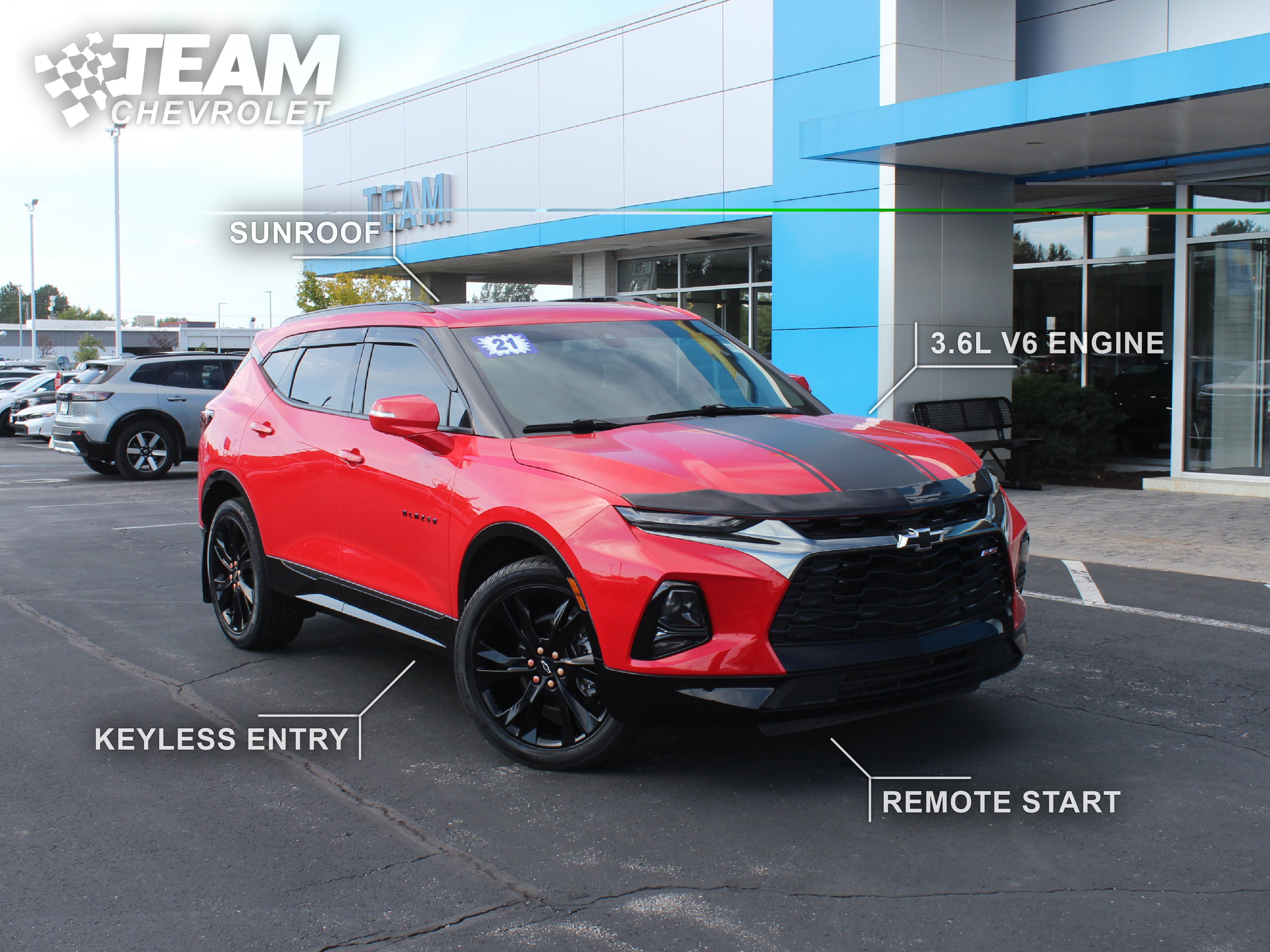 Used 2021 Chevrolet Blazer RS w/ Enhanced Convenience Package FWD image 2