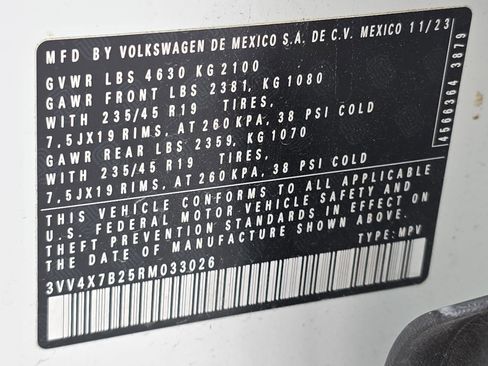 Certified 2024 Volkswagen Taos SEL image 34