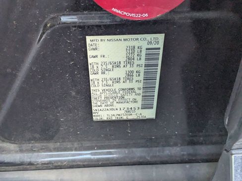 Certified 2020 Nissan Murano S w/ Technology Package image 11