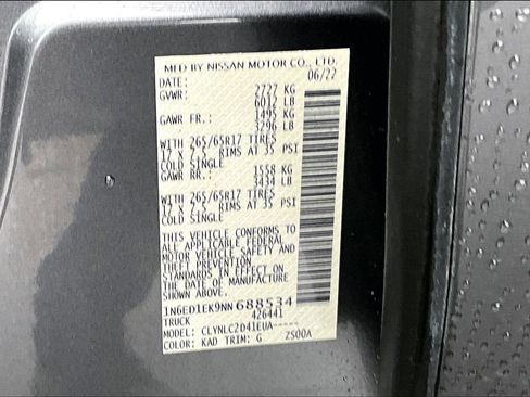 Used 2022 Nissan Frontier SV image 19