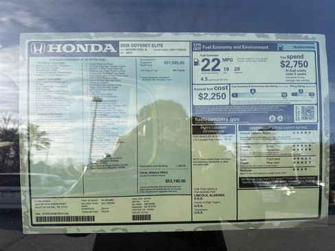 Used 2026 Honda Odyssey Elite image 33