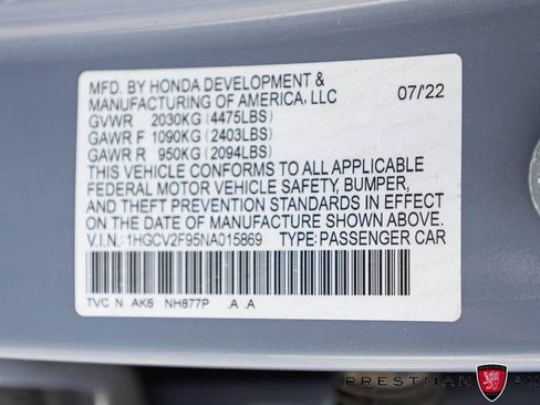 Used 2022 Honda Accord Touring image 43
