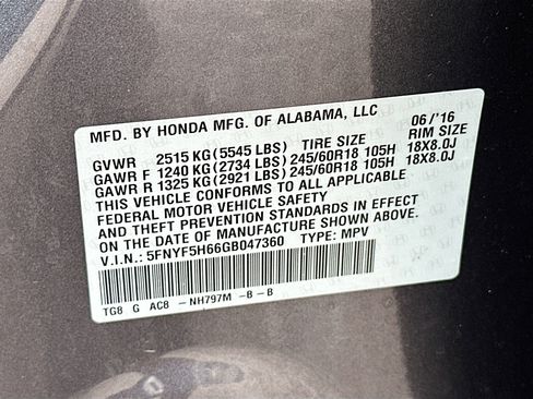 Used 2016 Honda Pilot EX-L image 12