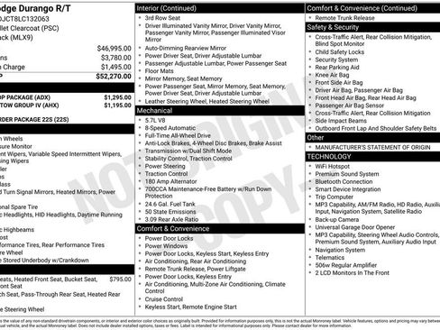 Used 2020 Dodge Durango R/T w/ Blacktop Package AWD/4WD image 24