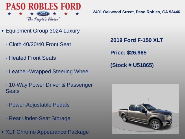 Used 2019 Ford F150 XLT w/ Equipment Group 302A Luxury AWD/4WD image 6