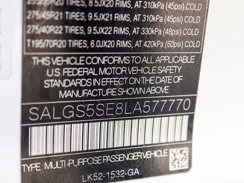 Used 2020 Land Rover Range Rover Long Wheelbase HSE image 62