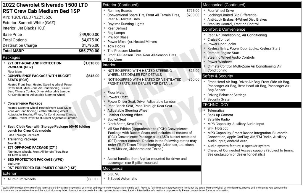 Certified 2022 Chevrolet Silverado 1500 RST AWD/4WD image 32
